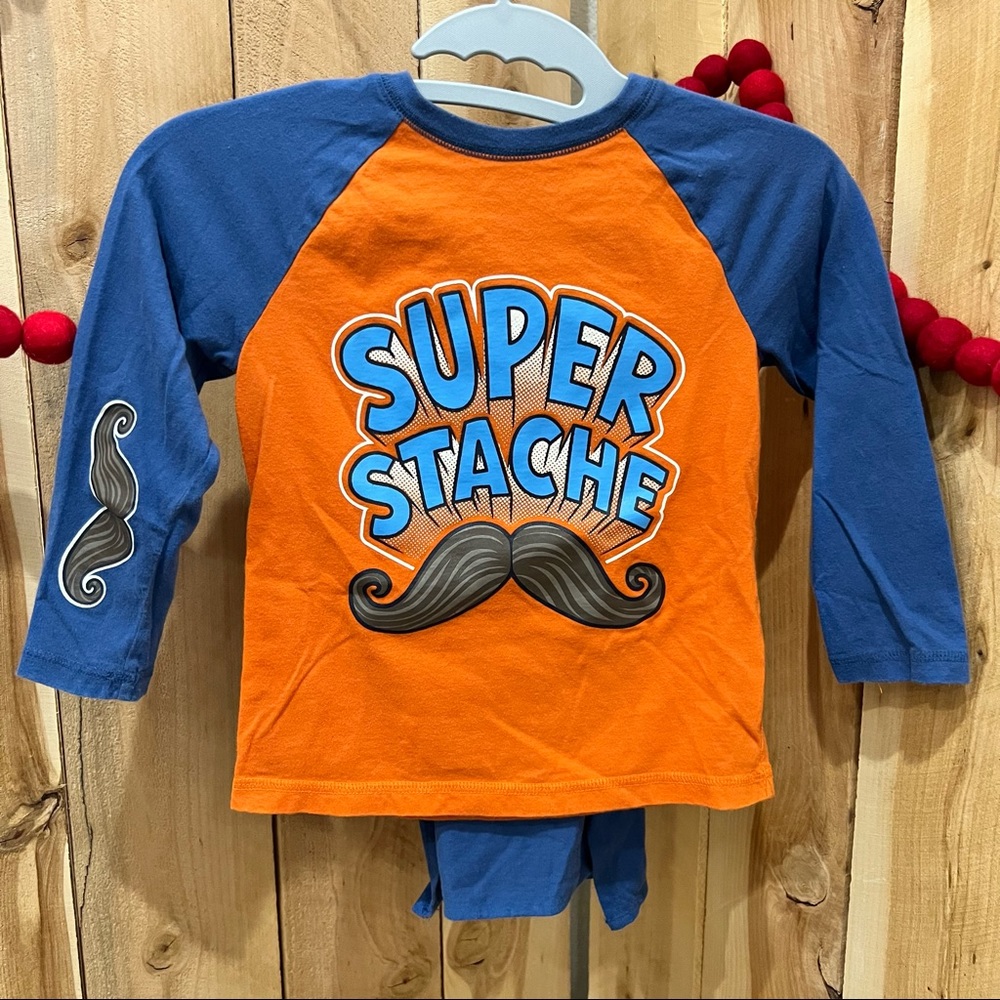 Jumping Beans Super Stache Long Sleeve Sz. 4T